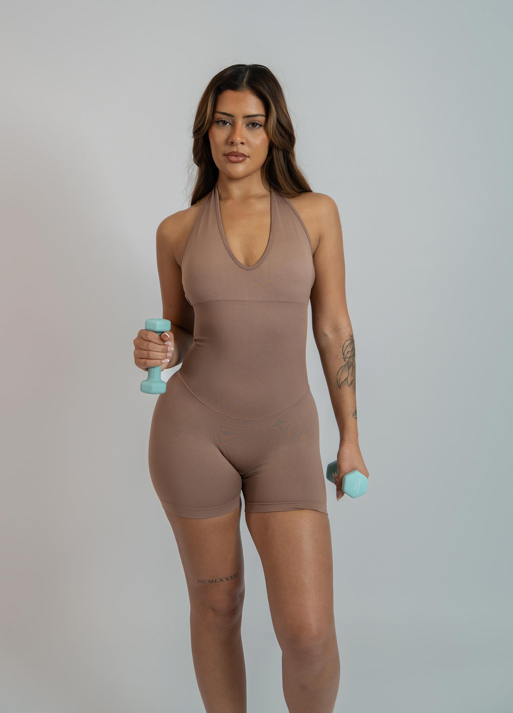 Halter Neck Bodysuit Short Length